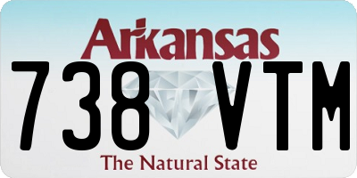 AR license plate 738VTM