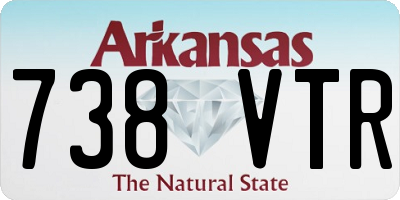 AR license plate 738VTR
