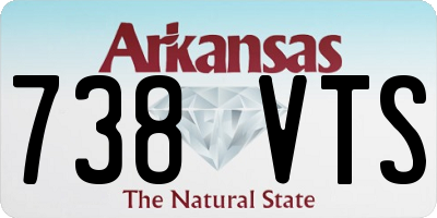 AR license plate 738VTS