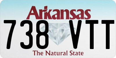AR license plate 738VTT