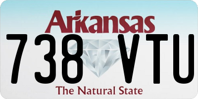 AR license plate 738VTU