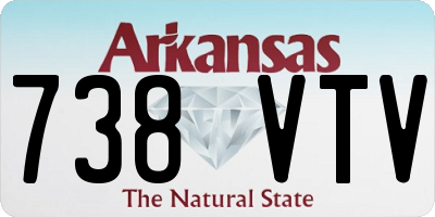 AR license plate 738VTV