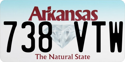 AR license plate 738VTW