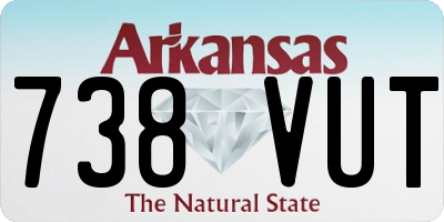 AR license plate 738VUT