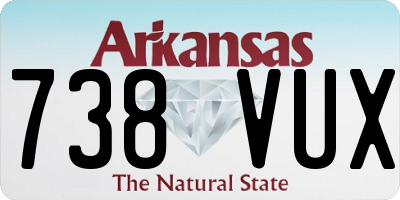 AR license plate 738VUX