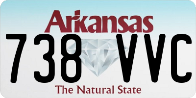 AR license plate 738VVC