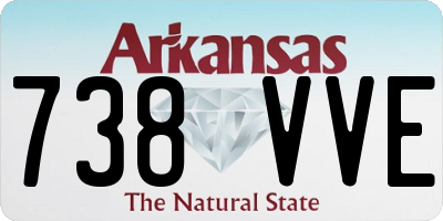AR license plate 738VVE