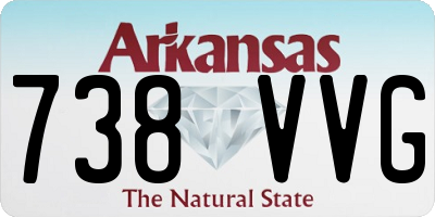 AR license plate 738VVG