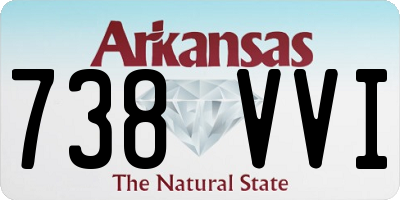 AR license plate 738VVI