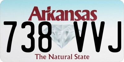 AR license plate 738VVJ