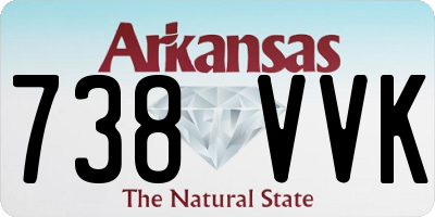 AR license plate 738VVK