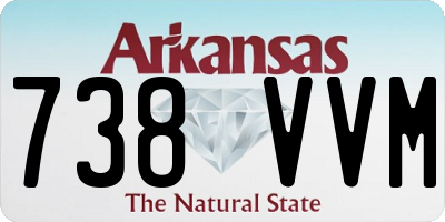 AR license plate 738VVM