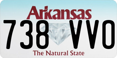 AR license plate 738VVO
