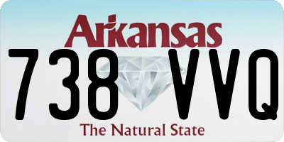 AR license plate 738VVQ