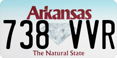 AR license plate 738VVR