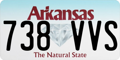 AR license plate 738VVS