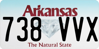 AR license plate 738VVX