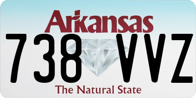AR license plate 738VVZ