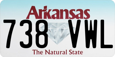 AR license plate 738VWL