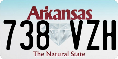 AR license plate 738VZH