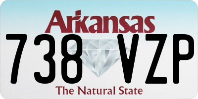 AR license plate 738VZP