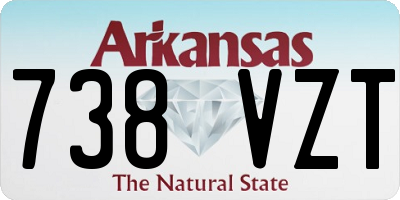 AR license plate 738VZT