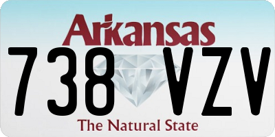 AR license plate 738VZV