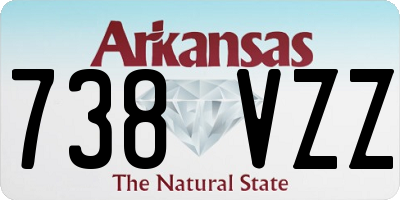 AR license plate 738VZZ
