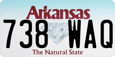AR license plate 738WAQ