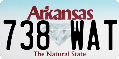 AR license plate 738WAT