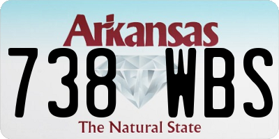 AR license plate 738WBS