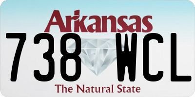 AR license plate 738WCL
