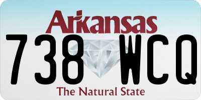 AR license plate 738WCQ