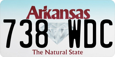 AR license plate 738WDC