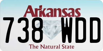 AR license plate 738WDD