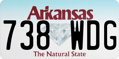 AR license plate 738WDG