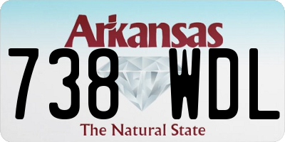 AR license plate 738WDL