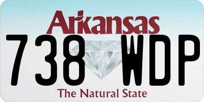 AR license plate 738WDP