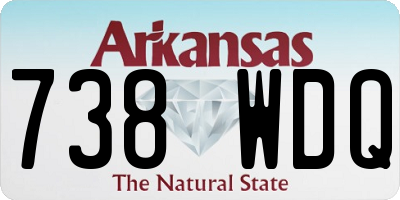 AR license plate 738WDQ