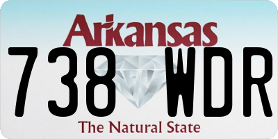 AR license plate 738WDR