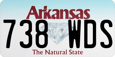 AR license plate 738WDS