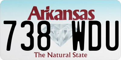 AR license plate 738WDU