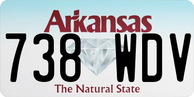AR license plate 738WDV