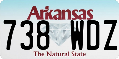 AR license plate 738WDZ