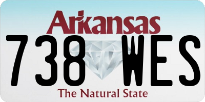 AR license plate 738WES