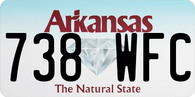 AR license plate 738WFC