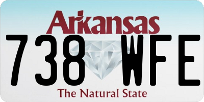 AR license plate 738WFE