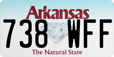 AR license plate 738WFF