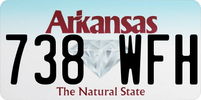 AR license plate 738WFH