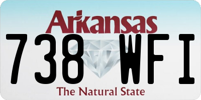 AR license plate 738WFI